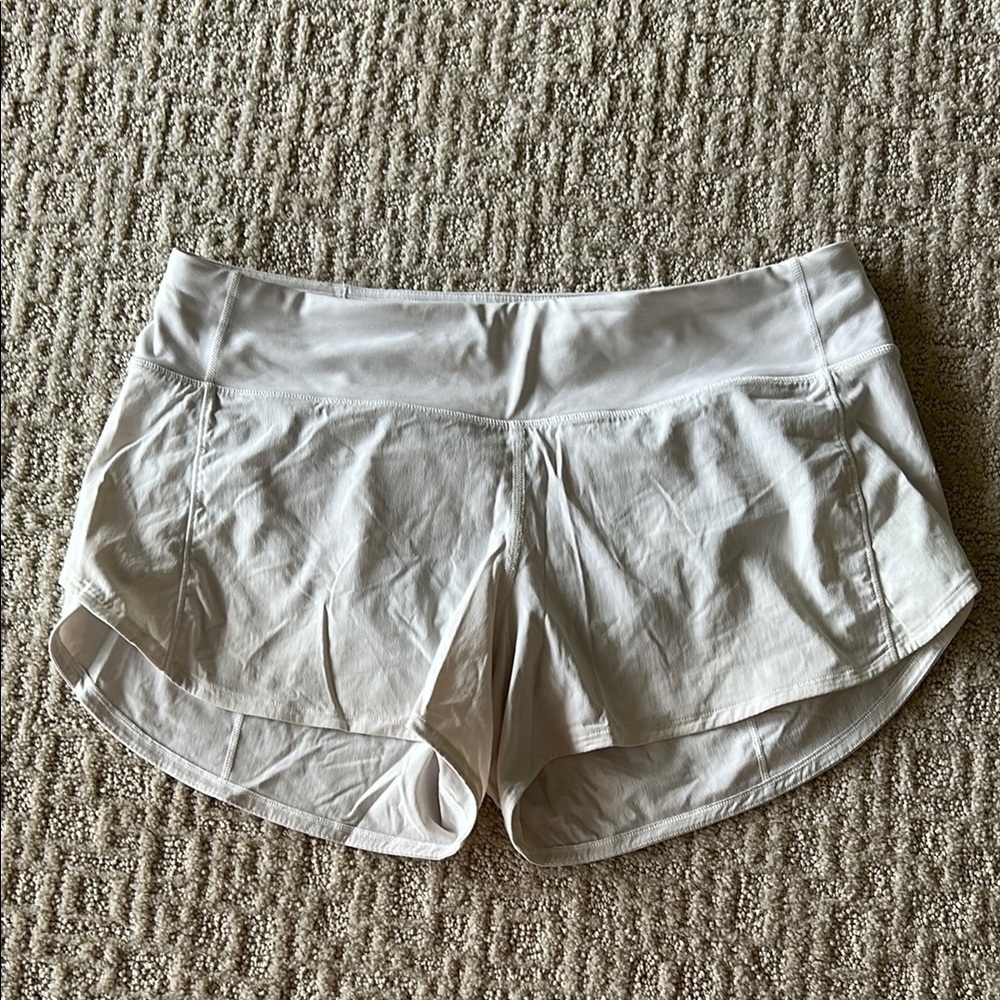 Lululemon Women's off White Athletic speed Shorts
